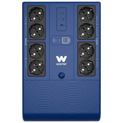 Sai línea interactiva woxter multibase ups 1200 va/ 1200va-720w/ 8 salidas/ formato torre