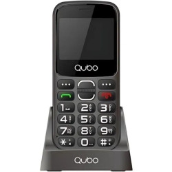 Teléfono móvil qubo x-230bkc 4g para personas mayores/ negro