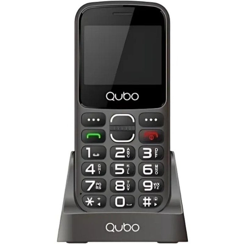 Teléfono móvil qubo x-230bkc 4g para personas mayores/ negro