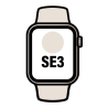 Apple watch se3/ gps/ cellular/ 44mm/ caja de aluminio blanco estrella/ correa deportiva blanco estrella m/l