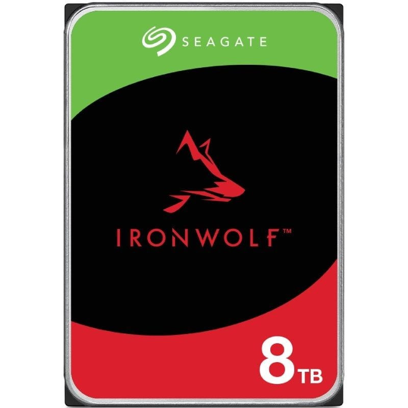 Disco duro seagate ironwolf nas st8000vn002 8tb/ 3.5'/ sata iii/ 256mb