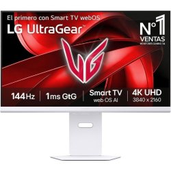 Monitor gaming lg ultragear 32g810sa-w 32'/ 4k/ multimedia/ 1ms/ 144hz/ ips/ regulable en altura/ blanco