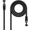 Cable de red rj45 sstp nanocable 10.20.2000-l25-bk cat.8.1/ 25cm/ negro