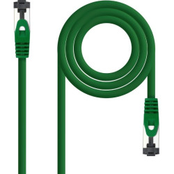 Cable de red rj45 sstp nanocable 10.20.2000-l25-gr cat.8.1/ 25cm/ verde