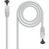 Cable de red rj45 sstp nanocable 10.20.2000-l30 cat.8.1/ 30cm/ gris
