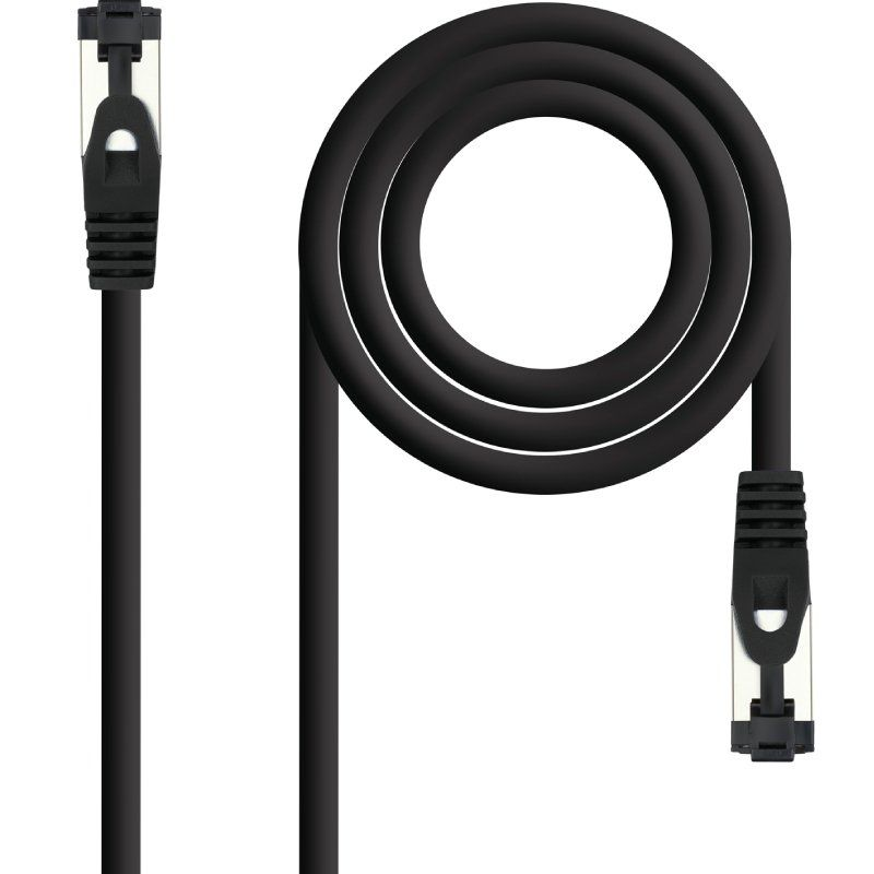Cable de red rj45 sstp nanocable 10.20.2000-l30-bk cat.8.1/ 30cm/ negro