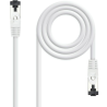 Cable de red rj45 sstp nanocable 10.20.2000-l30-w cat.8.1/ 30cm/ blanco
