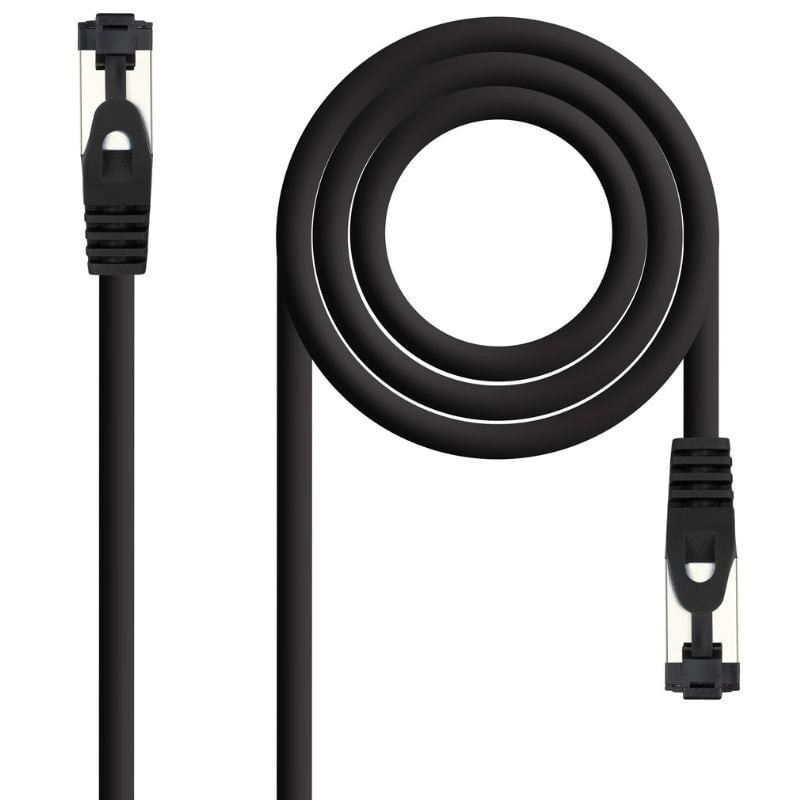 Cable de red rj45 sstp nanocable 10.20.2002-bk cat.8.1/ 2m/ negro