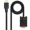 Cable conversor nanocable 10.15.4602/ vga macho - hdmi 8k macho/ 1.8m/ negro