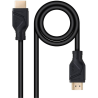 Cable hdmi 2.1 8k nanocable 10.15.8301/ hdmi macho - hdmi macho/ 1m/ negro