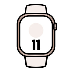 Apple watch series 11/ gps/ 42mm/ oro rosa/ correa rosa rubor (s/m)