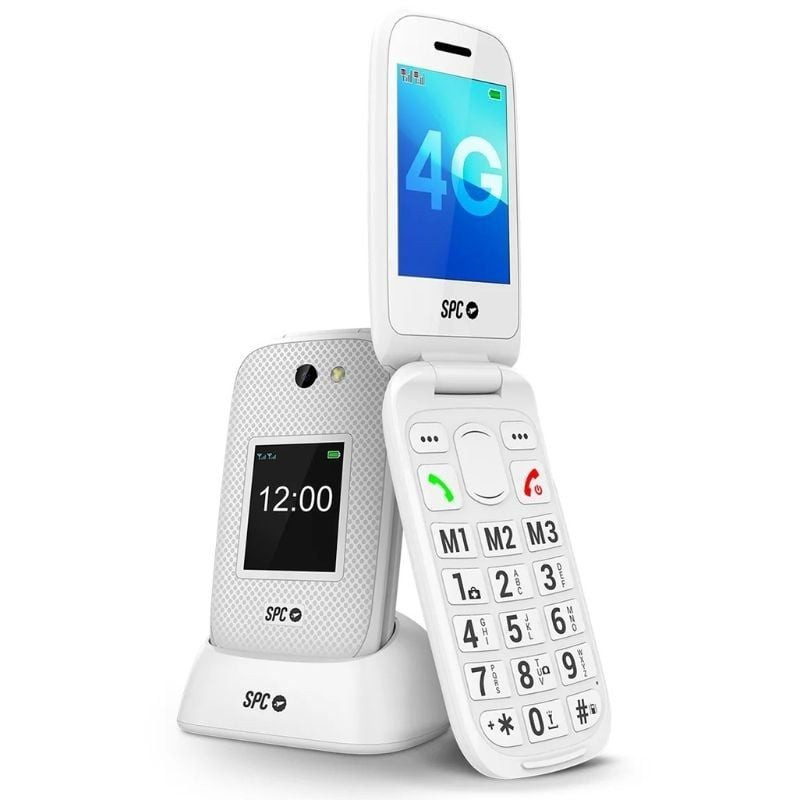 Teléfono móvil spc harmony 2 para personas mayores/ 4g/ blanco