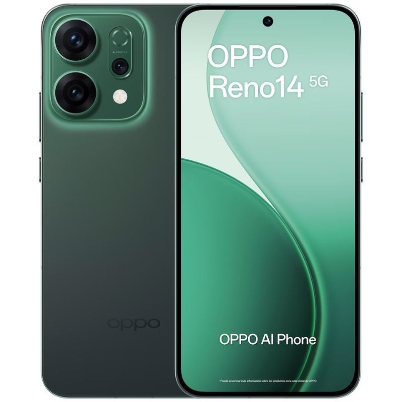 Smartphone oppo reno 14 12gb/ 512gb/ 6.59'/ 5g/ verde