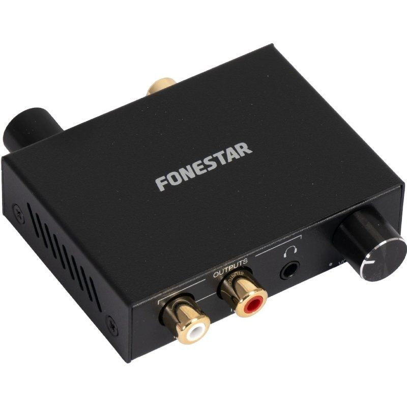 Convertidor de audio fonestar fo-42dav/ entrada toslink y rca/ salida 2x rca/ 1x jack 3.5