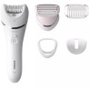 Depiladora philips epilator series 8000 bre710/ con batería/ 6 accesorios