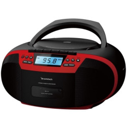 Radio cd sunstech cxum54btrd/ rojo
