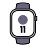 Apple watch series 11/ gps/ cellular/ 46mm/ aluminio plata/ correa deportiva niebla lila s/m