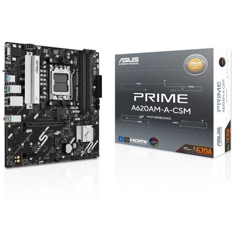 Placa base asus a620am-a-csm socket am5/ ddr5/ pcie 4.0/ micro atx