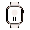Apple watch series 11/ gps/ cellular/ 46mm/ oro rosa/ correa deportiva rosa rubor m/l