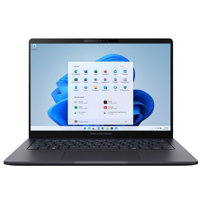 Portátil asus expertbook b3 b3405cca-ly0790x intel core ultra 7-255h/ 16gb/ 512gb ssd/ 14'/ win11 pro