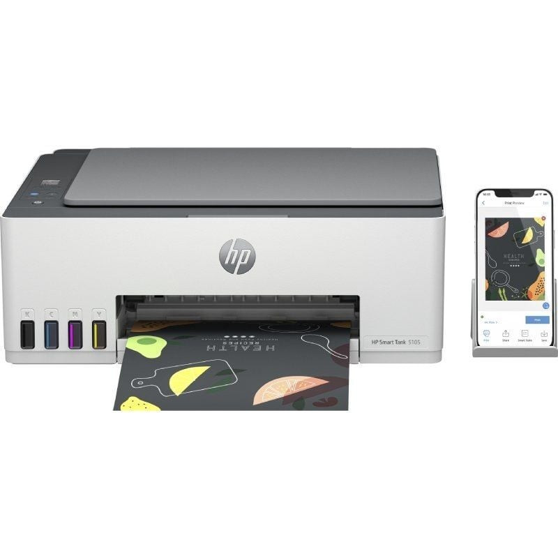Multifunción recargable hp smart tank 5105/ wifi/ blanca Multifunción recargable hp smart tank 5105/ wifi/ blanca