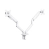 Soporte de mesa para 2 monitores tooq db4132tnr-w/ giratorio/ inclinable/ hasta 9kg