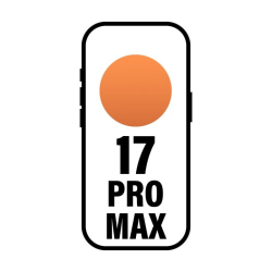 Smartphone apple iphone 17 pro max 1tb/ 6.9'/ 5g/ naranja cósmico
