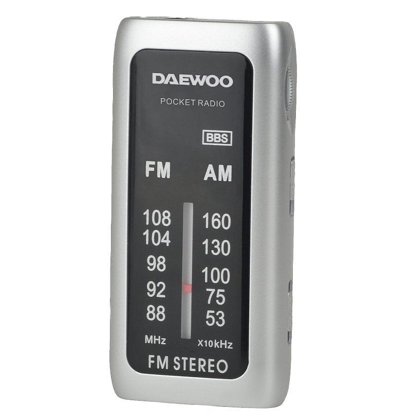 Radio portátil daewoo dw1129/ plata