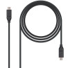 Cable usb 3.1 nanocable 10.01.4101/ usb tipo-c macho - usb tipo-c macho/ 1m/ negro