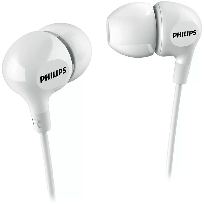 Auriculares intrauditivos philips she3550wt/ jack 3.5/ blancos