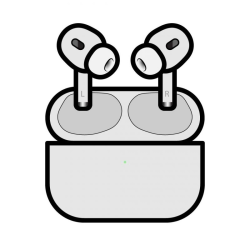 Auriculares bluetooth apple airpods pro 3nd/ usb-c/ estuche de carga magsafe