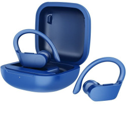 Auriculares deportivos bluetooth daewoo dw2024 con estuche de carga/ autonomía 5h/ azules