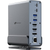 Docking usb tipo-c leotec leds06/ 5xusb/ 2xusb tipo-c/ 1xusb tipo-c pd/ 1xdisplayport/ 2xhdmi 4k/ 1xrj45/ 1xjack 3.5/ 1xlector 