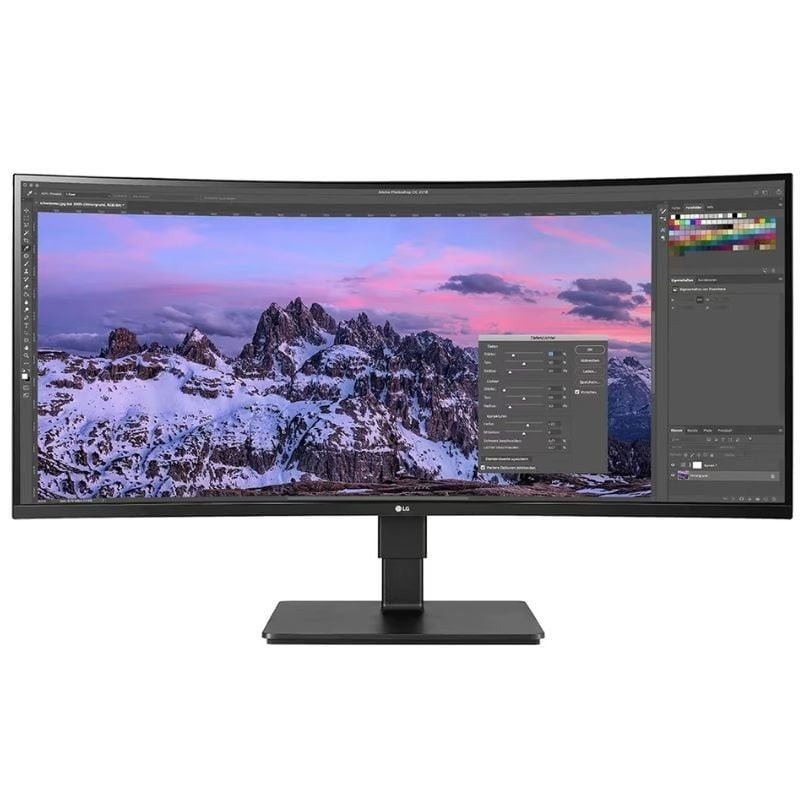 Monitor profesional ultraparonámico curvo lg business 35bn77cp-b 35'/ wqhd/ multimedia/ regulable en altura/ negro