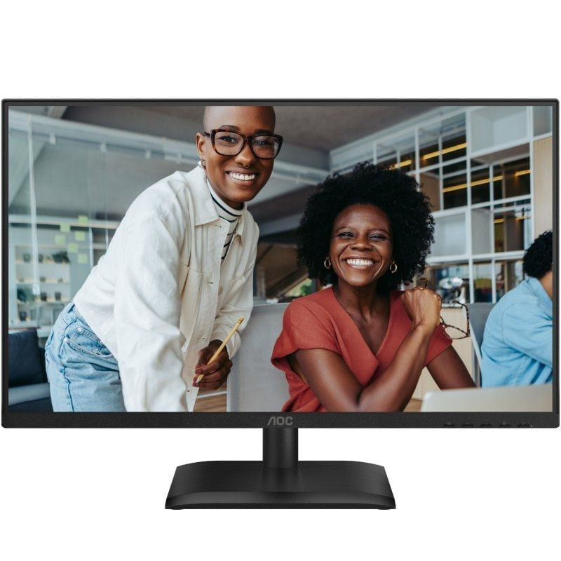 Monitor profesional aoc 24e4u 23.8'/ full hd/ regulable en altura/ negro