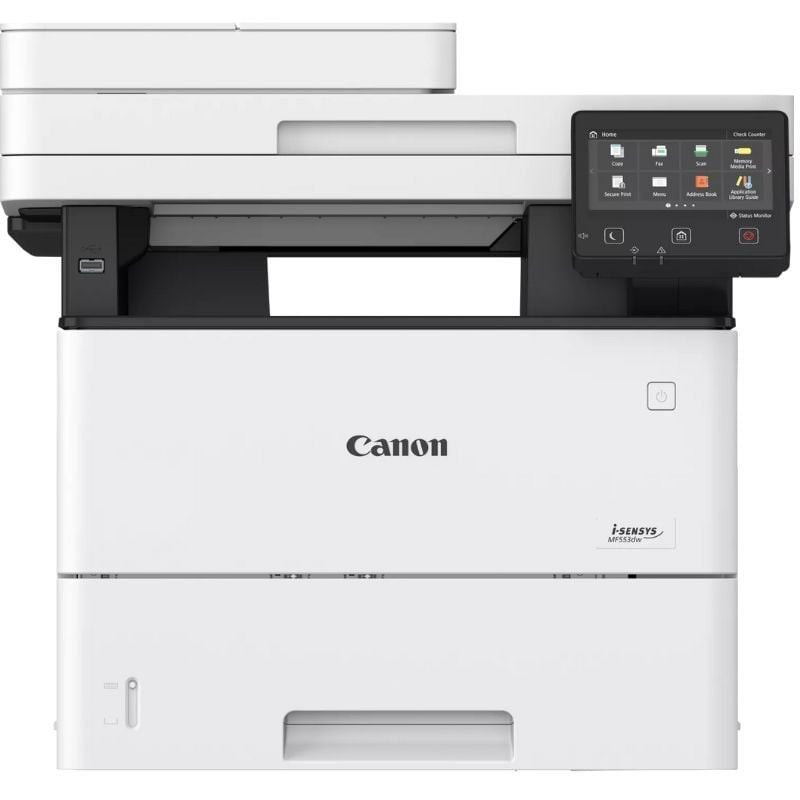 Multifunción láser monocromo canon i-sensys mf553dw wifi/ fax/ dúplex/ blanca	