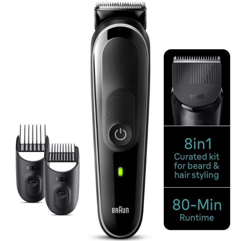 Recortadora braun all in one style kit series 3 mgk3440/ con batería/ 8 accesorios