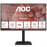 Monitor profesional aoc q27e4cv 27'/ qhd/ multimedia/ regulable en altura/ negro
