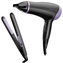 Pack secador y plancha para el pelo remington style essentials