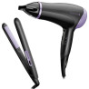 Pack secador y plancha para el pelo remington style essentials