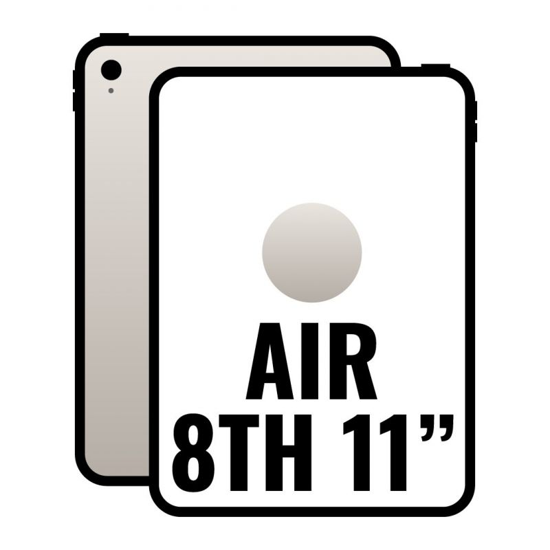 Apple ipad air 11' 8th wi-fi/ m4/ 128gb/ blanco estrella