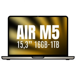 Apple macbook air 15,3'/ m5 10-core cpu/ 16gb/ 1tb ssd/ 10-core gpu/ blanco estrella