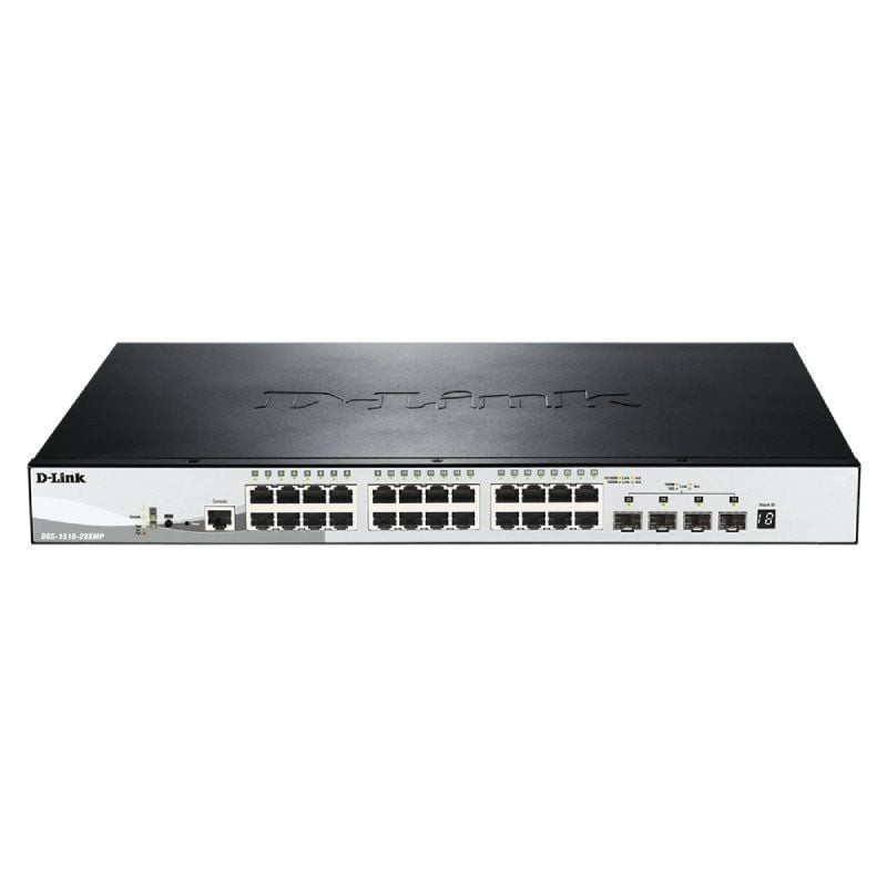 Switch d-link dgs-1510-28xmp 28 puertos/ gigabit 10/100/1000 poe/ sfp
