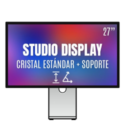 Apple studio display 27'/ cristal estándar / soporte con altura e inclinación ajustable