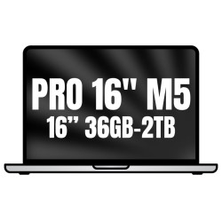 Apple macbook pro 16'/ m5 max 18-core cpu/ 36gb/ 2tb ssd/ 32-core gpu/ plata