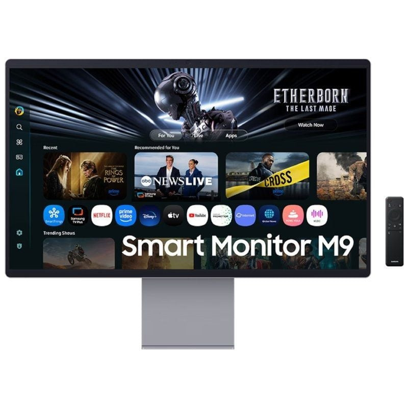Smart monitor gaming samsung m9 m90sf s32fm900su 32'/ 4k/ 0.03ms/ 165hz/ qd-oled/ multimedia/ regulable en altura/ smart tv/ 