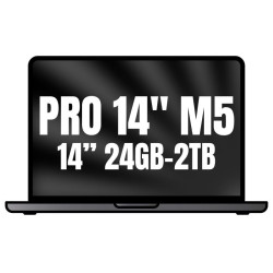 Apple macbook pro 14'/ m5 pro 15-core cpu/ 24gb/ 2tb ssd/ 16-core gpu/ negro espacial