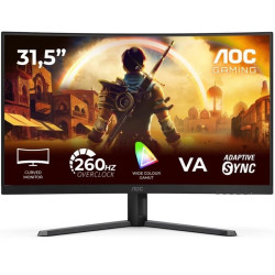 Monitor gaming curvo aoc c32g42ze 31.5'/ full hd/ 0.5ms/ 240hz/ va/ negro