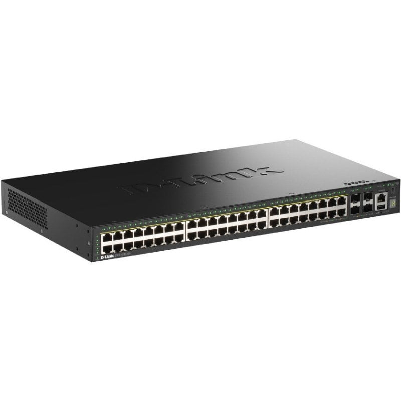 Switch gestionable d-link dgs-1530-52p/e 48 puertos/ rj-45 10/100/1000/ sfp/ poe