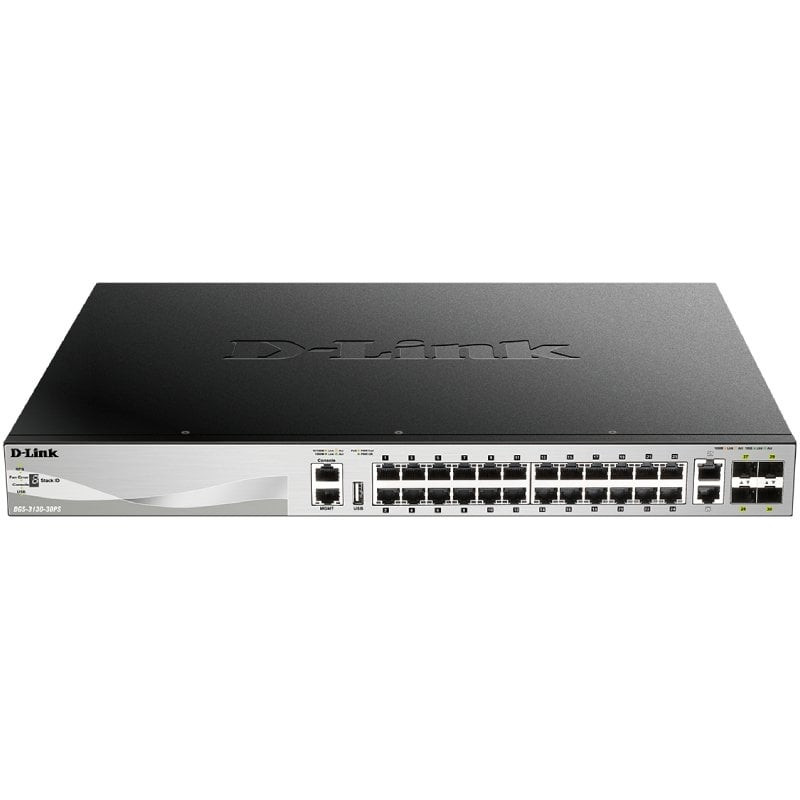 Switch gestionable d-link dgs-3130-30ts/e 26 puertos/ rj-45 10/100/1000/ sfp